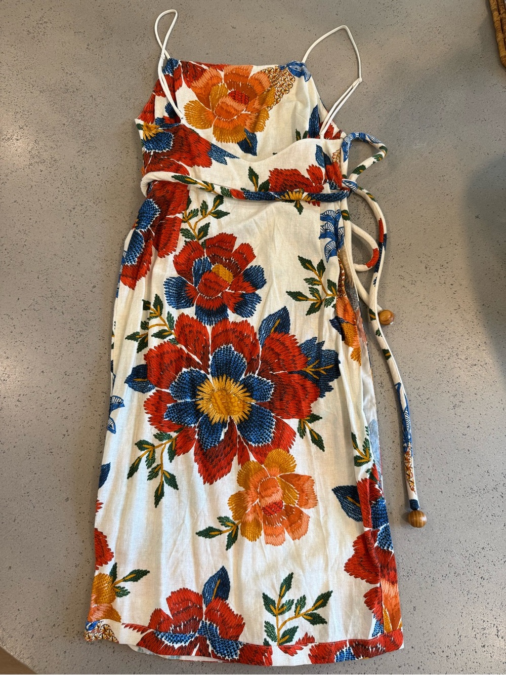 FARM RIO pineapple flowers midi dress - Picture 6 of 7